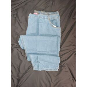 Womens Within Jeans Size 36T Light Wash Waist Stretch Jeans Casual Denim